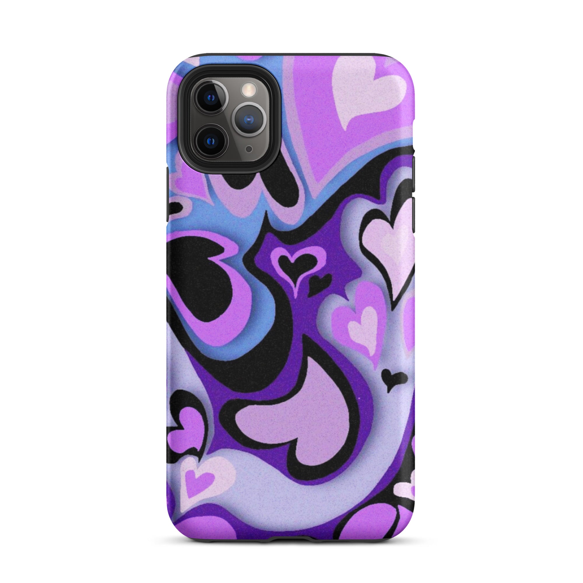 Hearts Art iPhone® Dual-Layered Tough Case : Fashionable Protection, Induction Charging Compatible, Global Shipping, JHTEE Accessories. - JHTEE