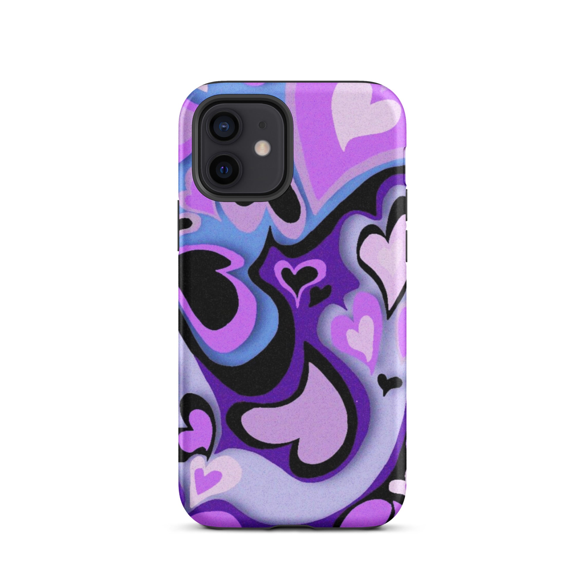 Hearts Art iPhone® Dual-Layered Tough Case : Fashionable Protection, Induction Charging Compatible, Global Shipping, JHTEE Accessories. - JHTEE