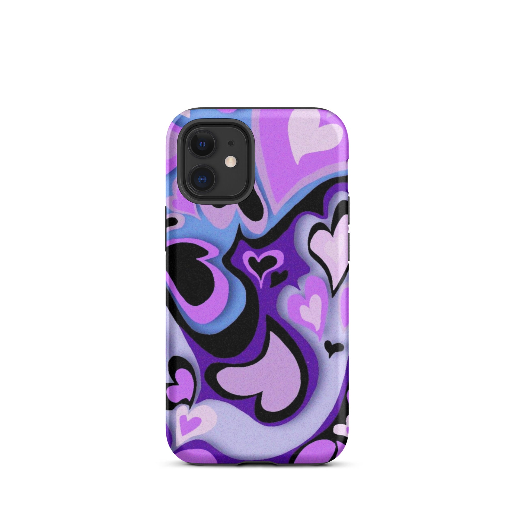 Hearts Art iPhone® Dual-Layered Tough Case : Fashionable Protection, Induction Charging Compatible, Global Shipping, JHTEE Accessories. - JHTEE