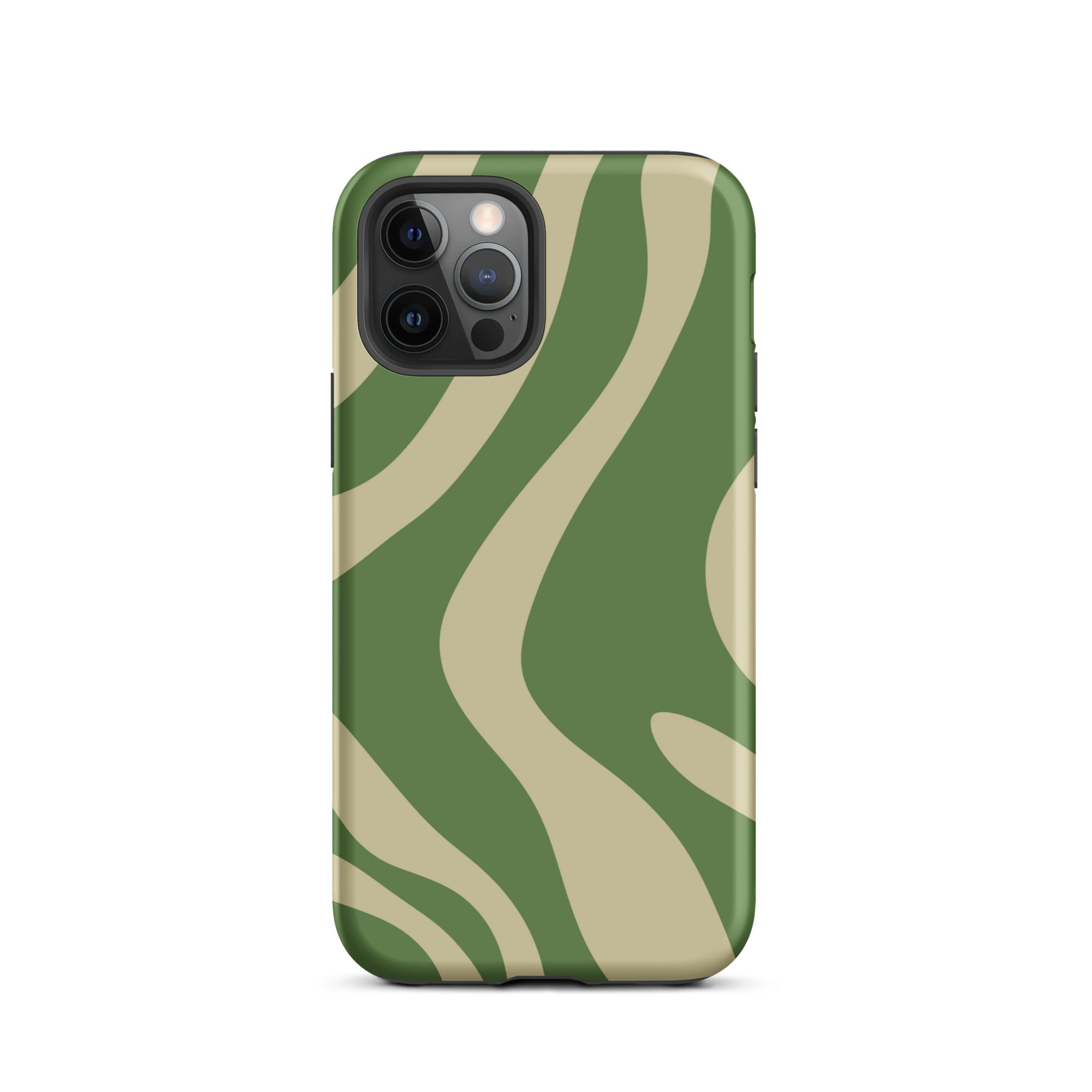 Green Wave iPhone® Dual-Layered Tough Case : Fashionable Protection, Induction Charging Compatible, Global Shipping, JHTEE Accessories. - JHTEE