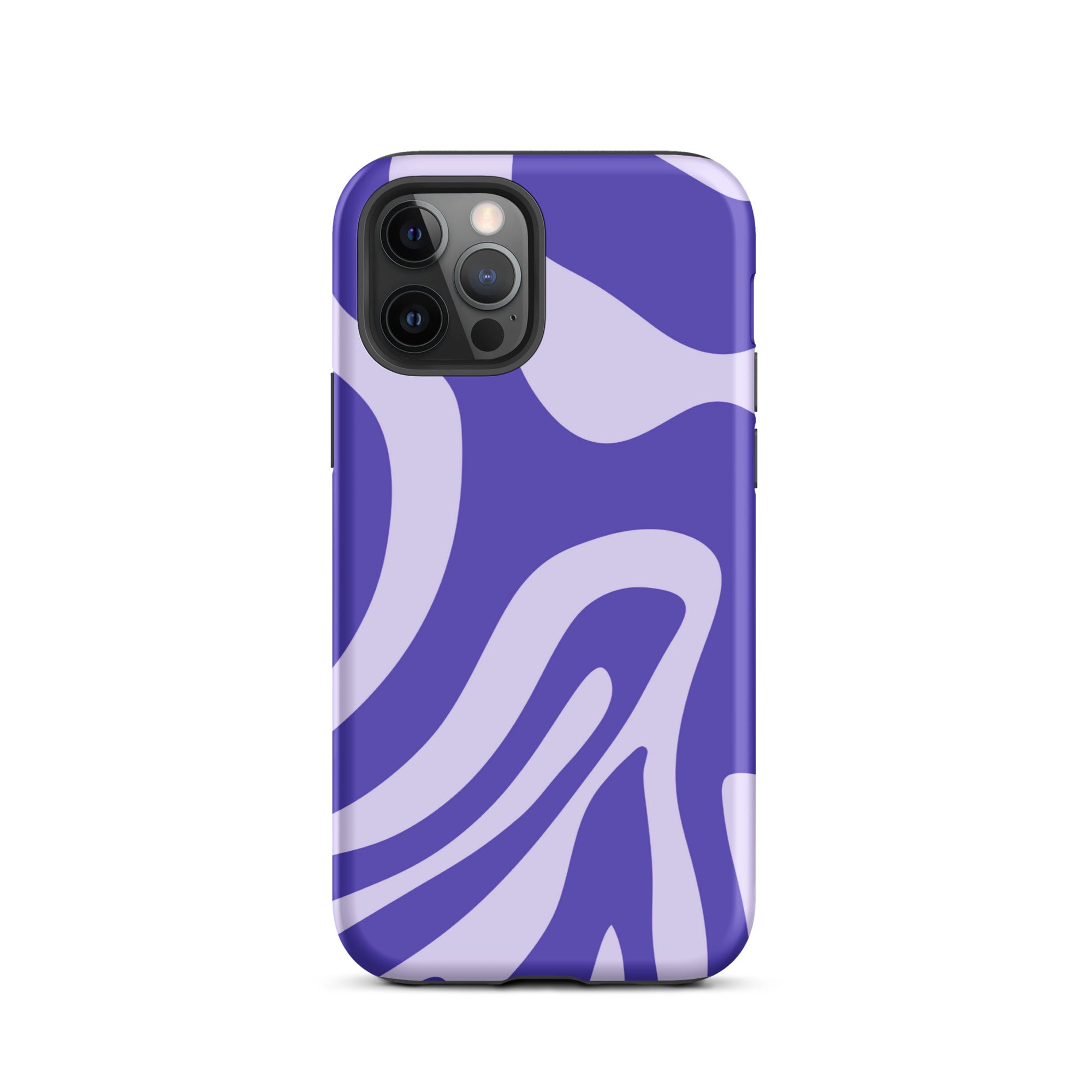 Violet Wave iPhone® Dual-Layered Tough Case : Fashionable Protection, Induction Charging Compatible, Global Shipping, JHTEE Accessories. - JHTEE