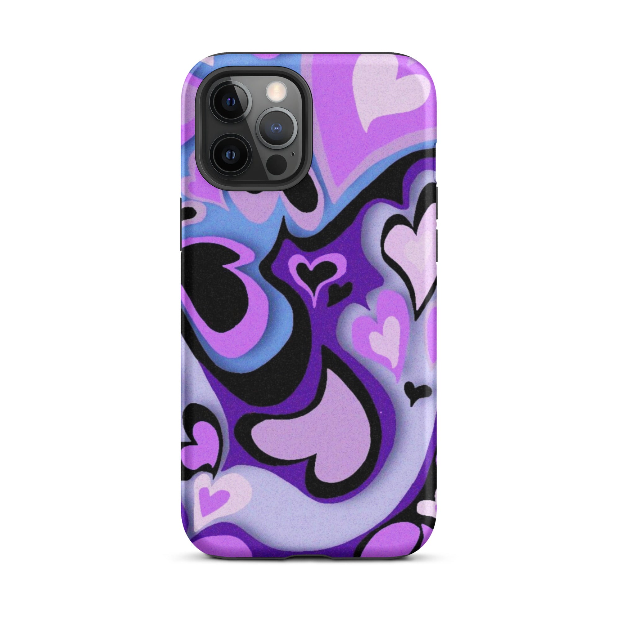 Hearts Art iPhone® Dual-Layered Tough Case : Fashionable Protection, Induction Charging Compatible, Global Shipping, JHTEE Accessories. - JHTEE