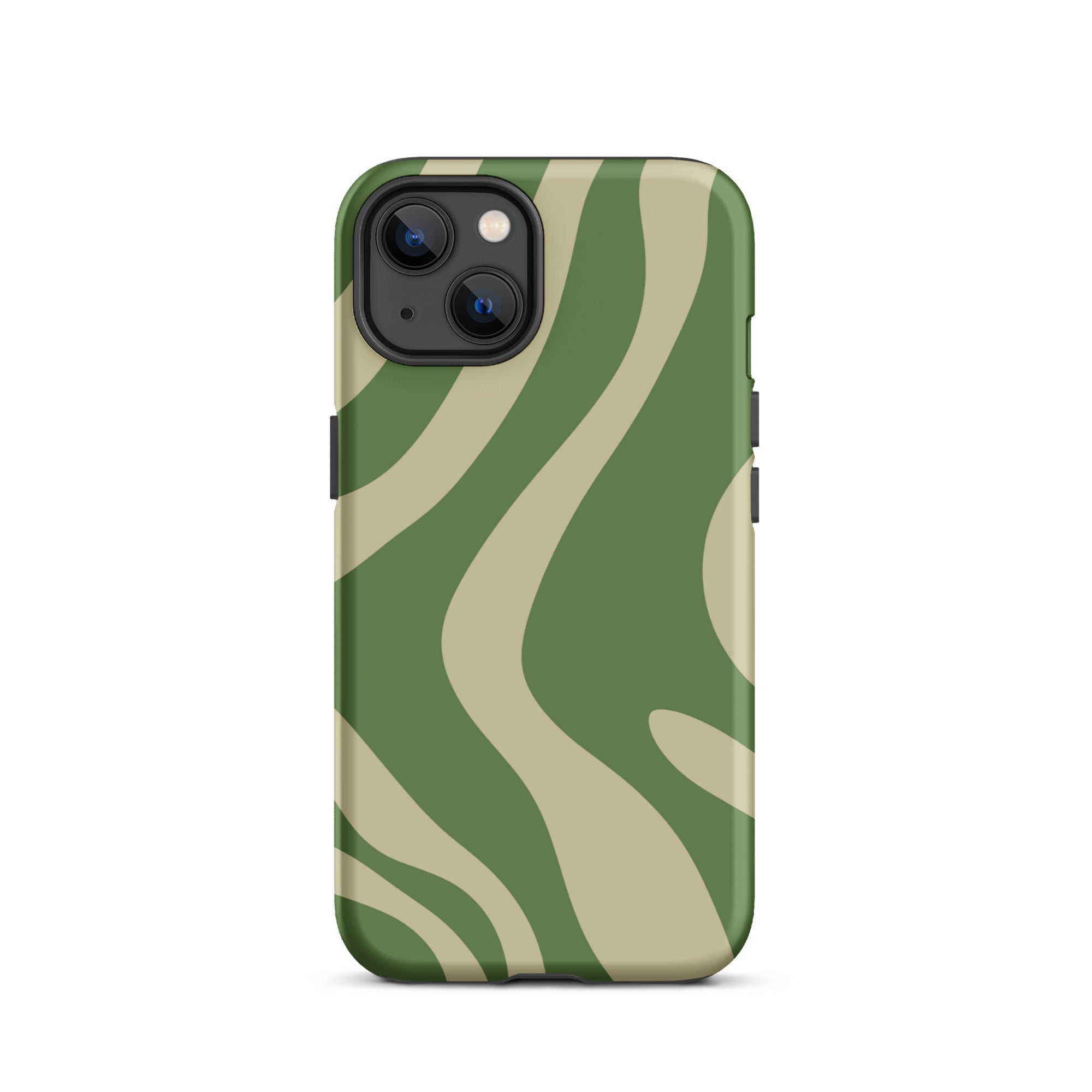 Green Wave iPhone® Dual-Layered Tough Case : Fashionable Protection, Induction Charging Compatible, Global Shipping, JHTEE Accessories. - JHTEE