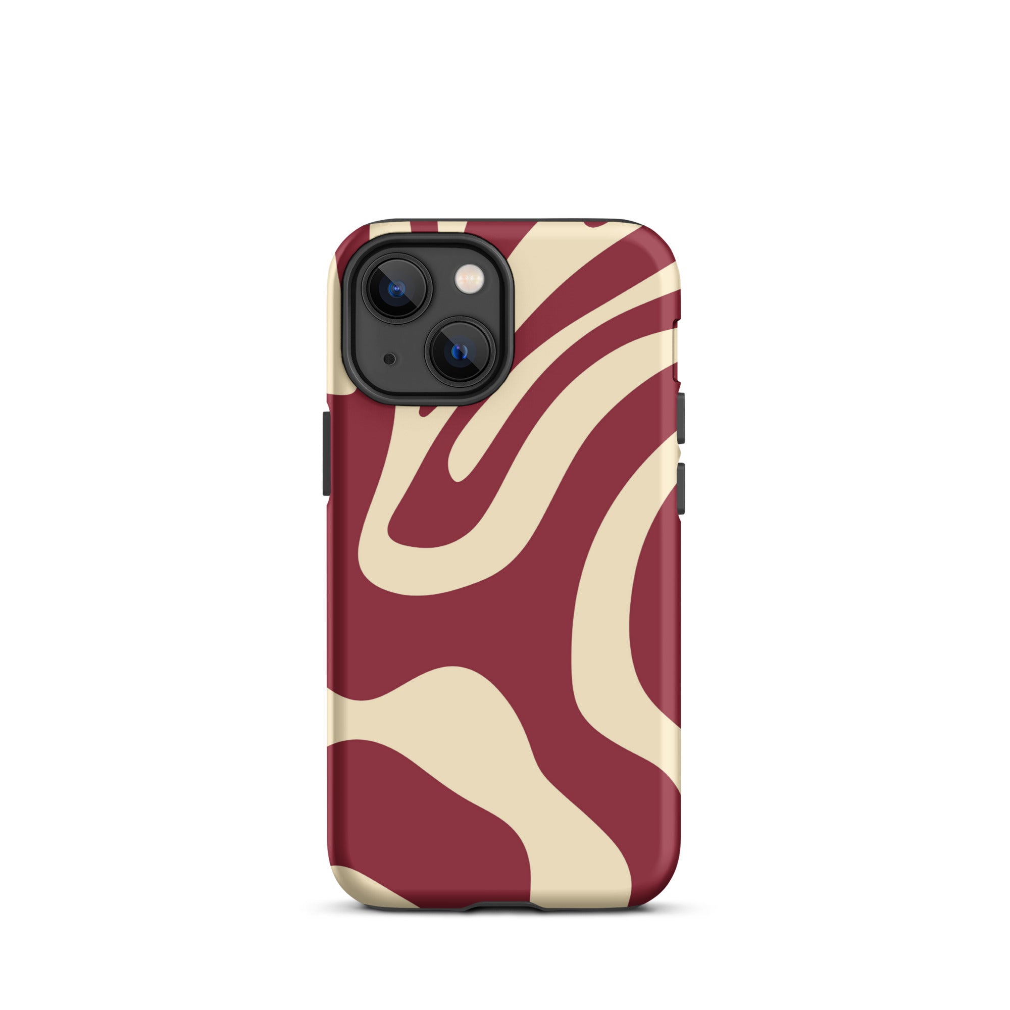 Red Wave iPhone® Dual-Layered Tough Case : Fashionable Protection, Induction Charging Compatible, Global Shipping, JHTEE Accessories. - JHTEE