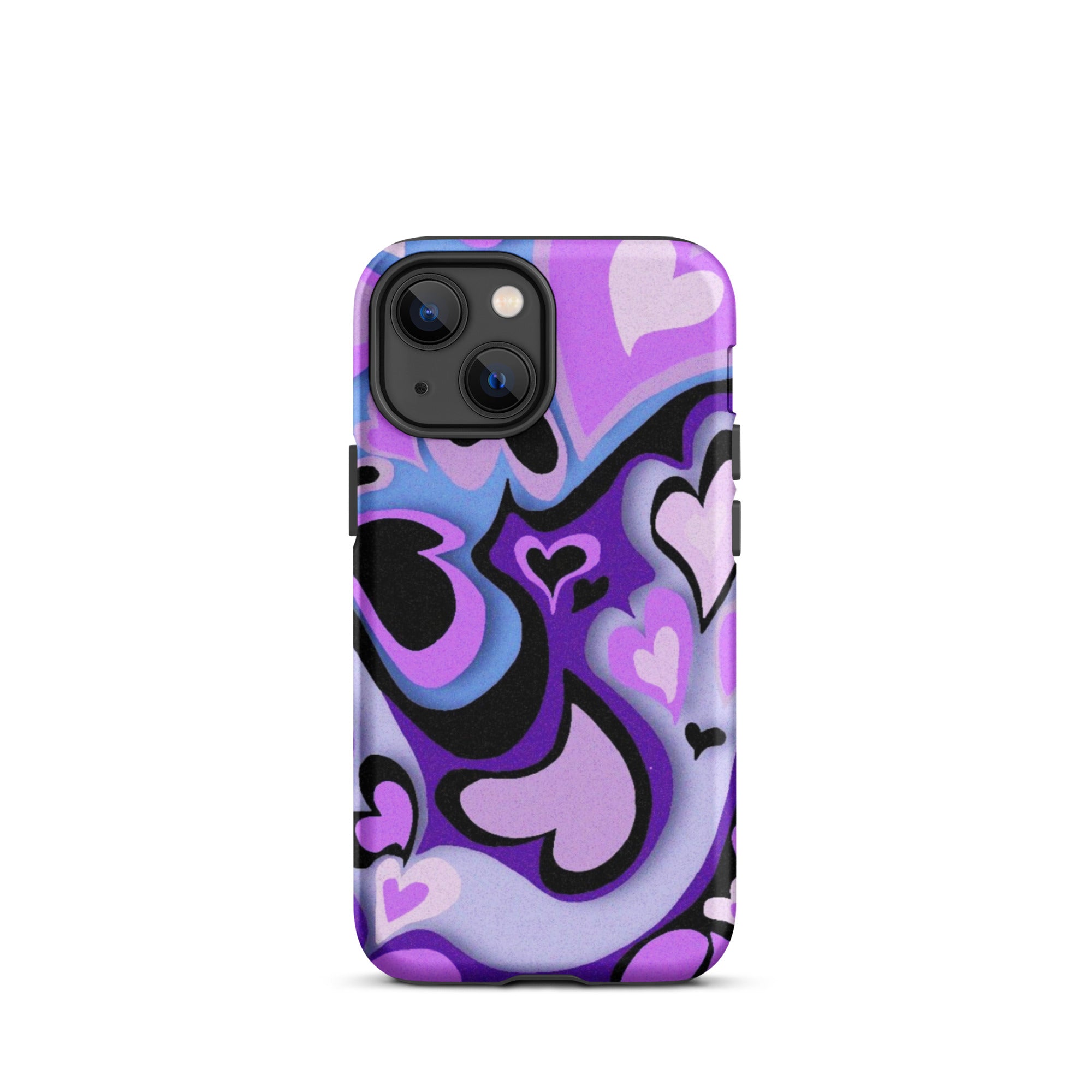 Hearts Art iPhone® Dual-Layered Tough Case : Fashionable Protection, Induction Charging Compatible, Global Shipping, JHTEE Accessories. - JHTEE