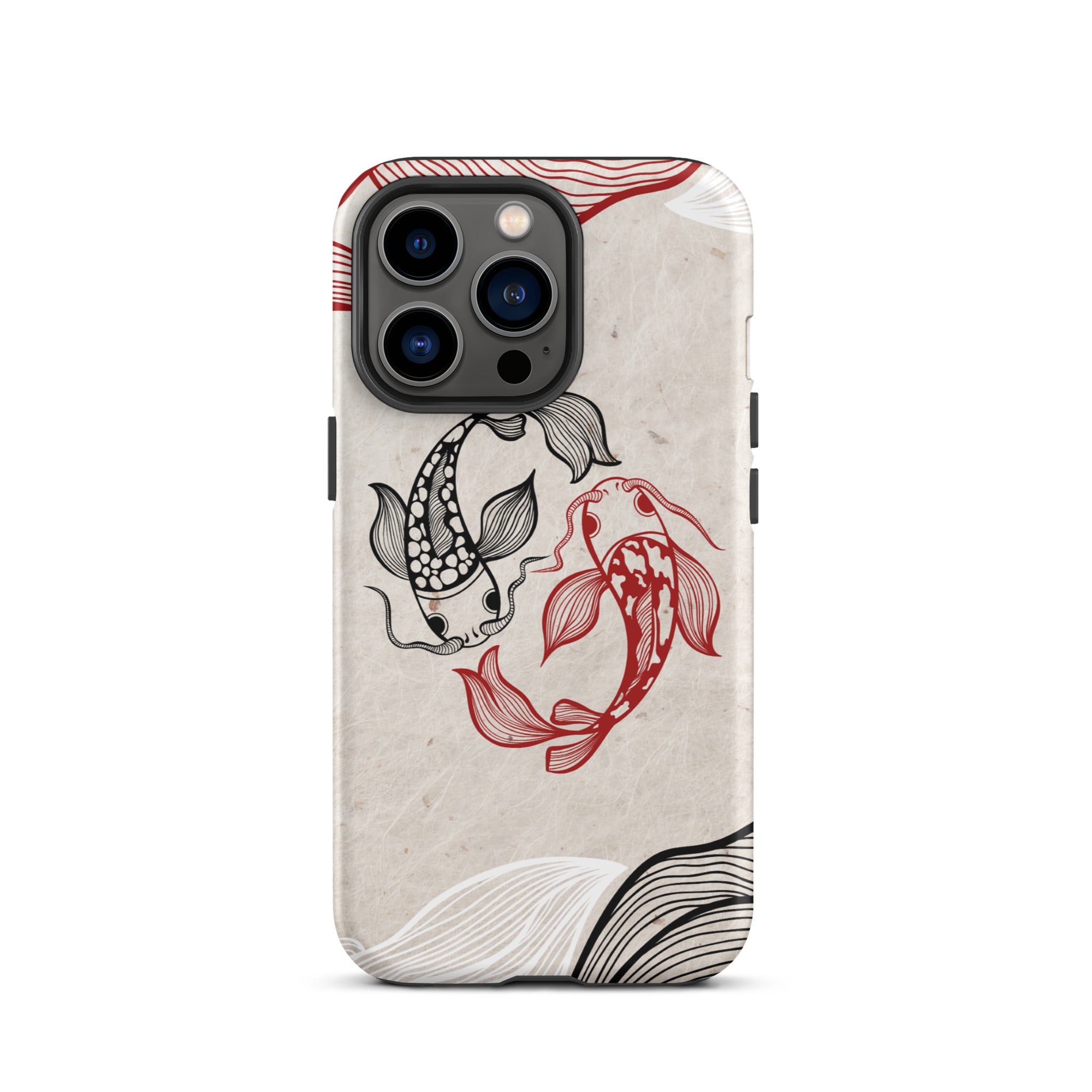 Koi Fish theme iPhone Dual-Layered Tough Case, Fashionable Protection, Induction Charging Compatible, Global Shipping, JHTEE Accessories. - JHTEE