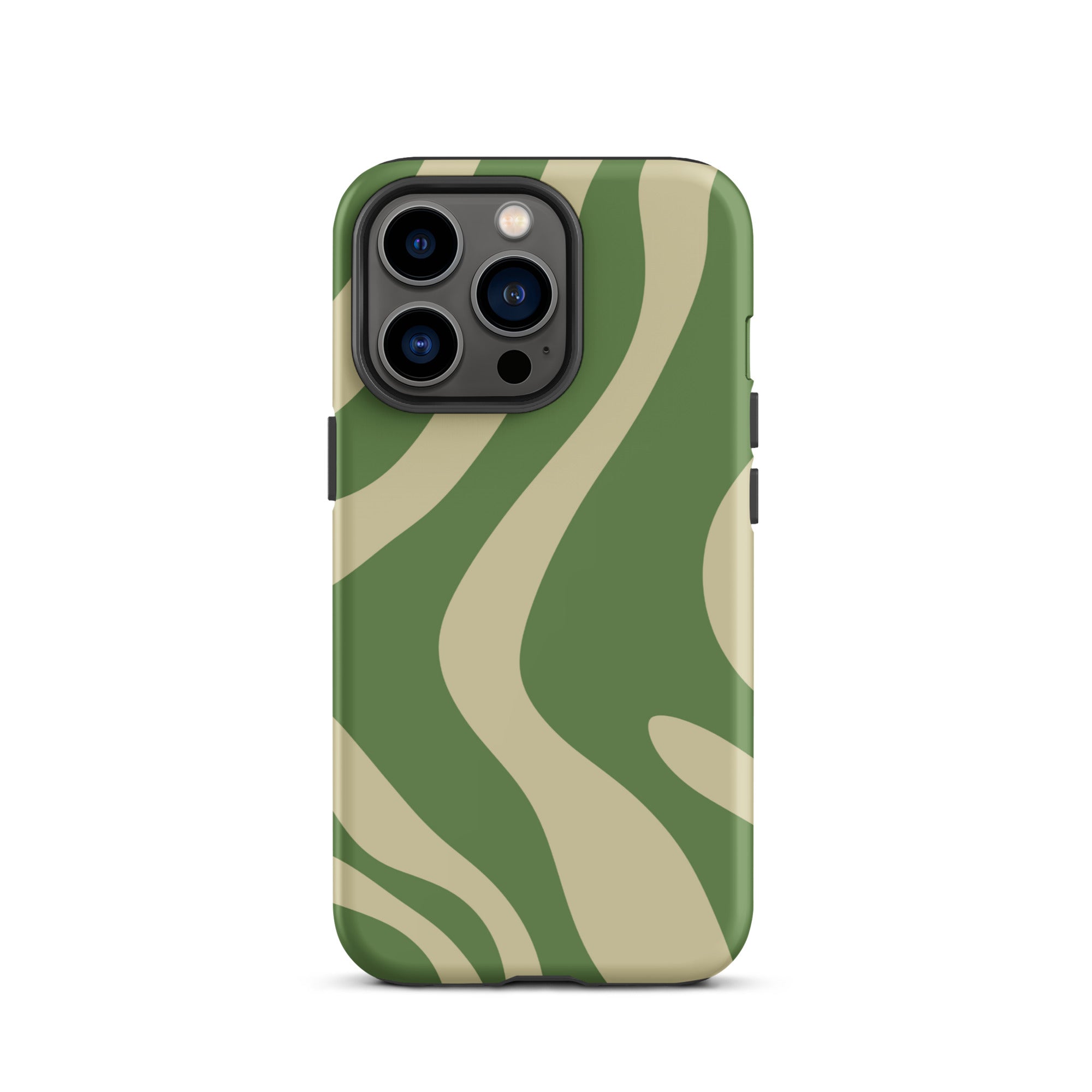 Green Wave iPhone® Dual-Layered Tough Case : Fashionable Protection, Induction Charging Compatible, Global Shipping, JHTEE Accessories. - JHTEE