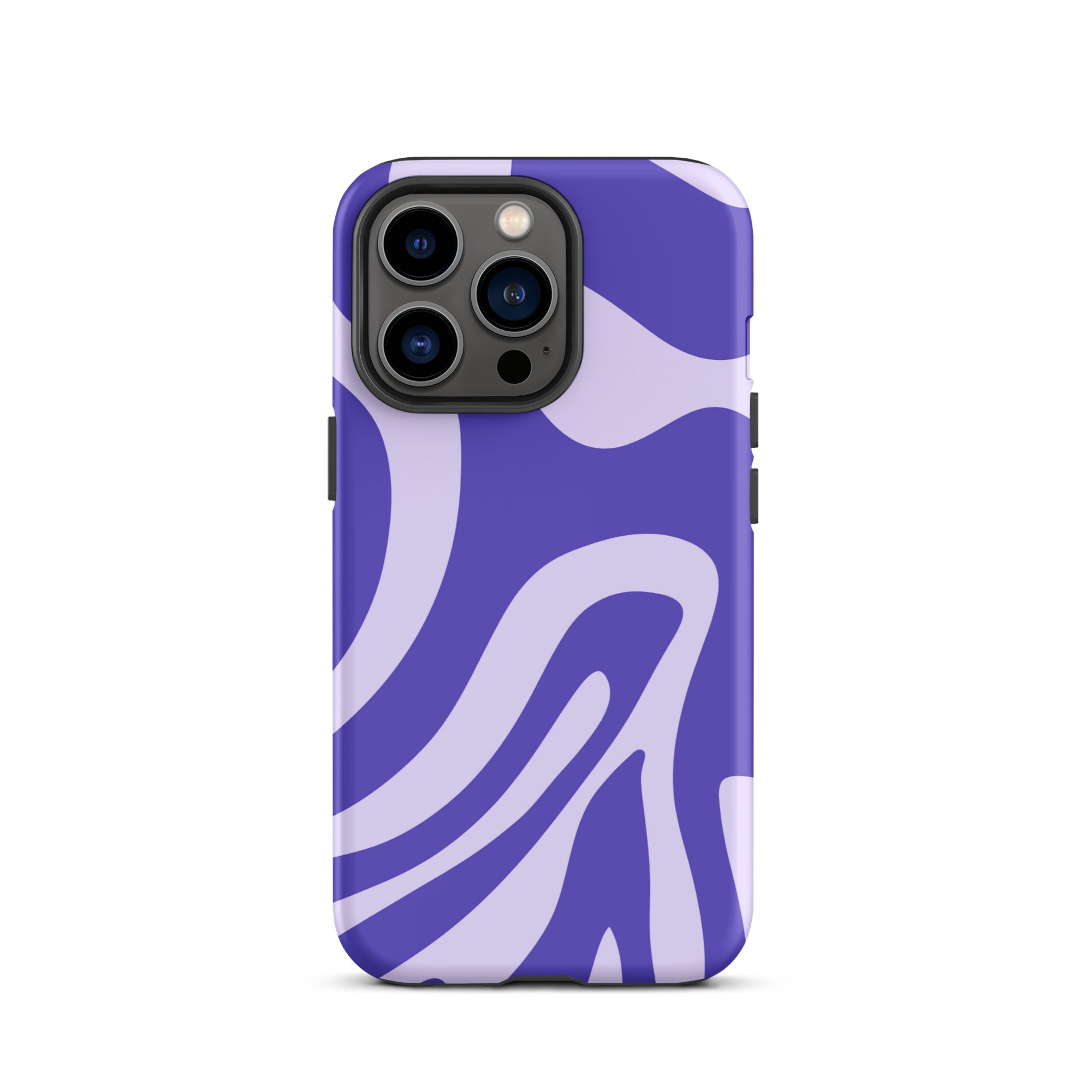 Violet Wave iPhone® Dual-Layered Tough Case : Fashionable Protection, Induction Charging Compatible, Global Shipping, JHTEE Accessories. - JHTEE