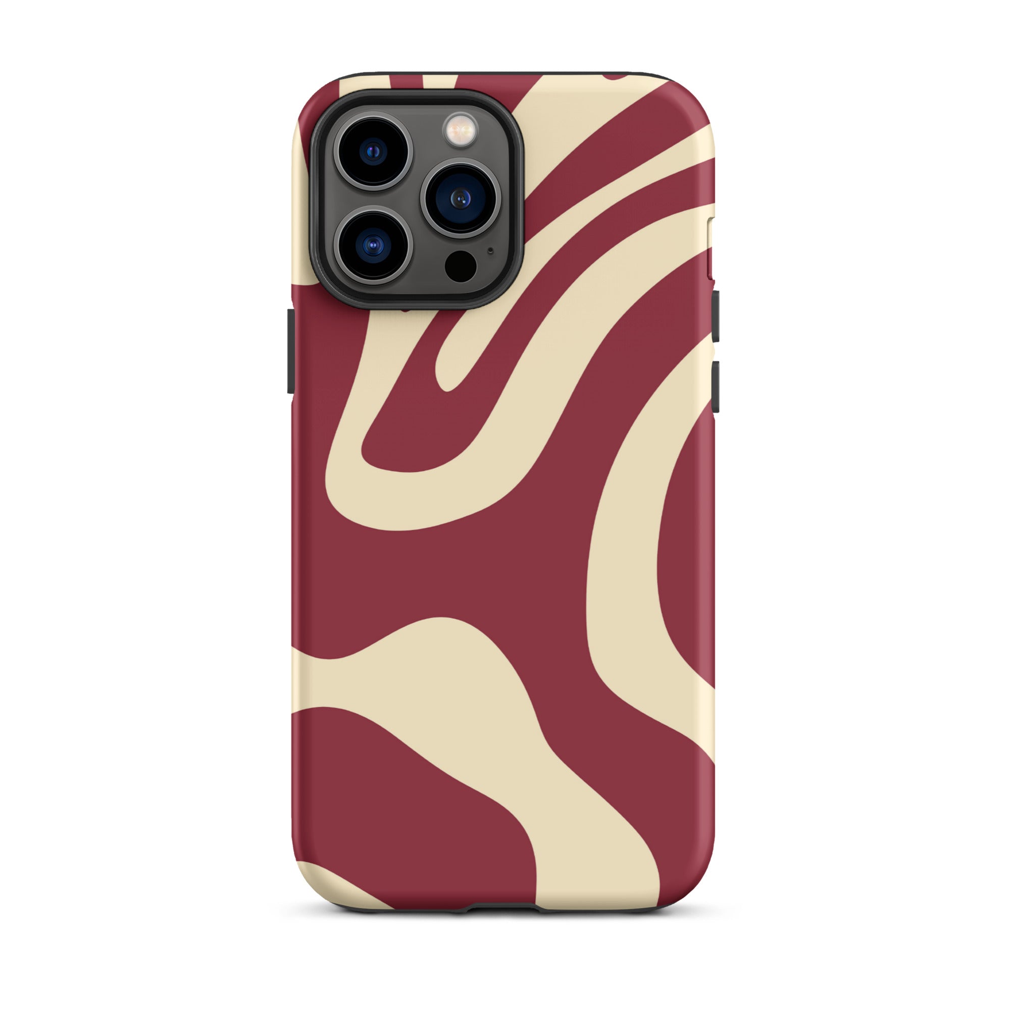 Red Wave iPhone® Dual-Layered Tough Case : Fashionable Protection, Induction Charging Compatible, Global Shipping, JHTEE Accessories. - JHTEE