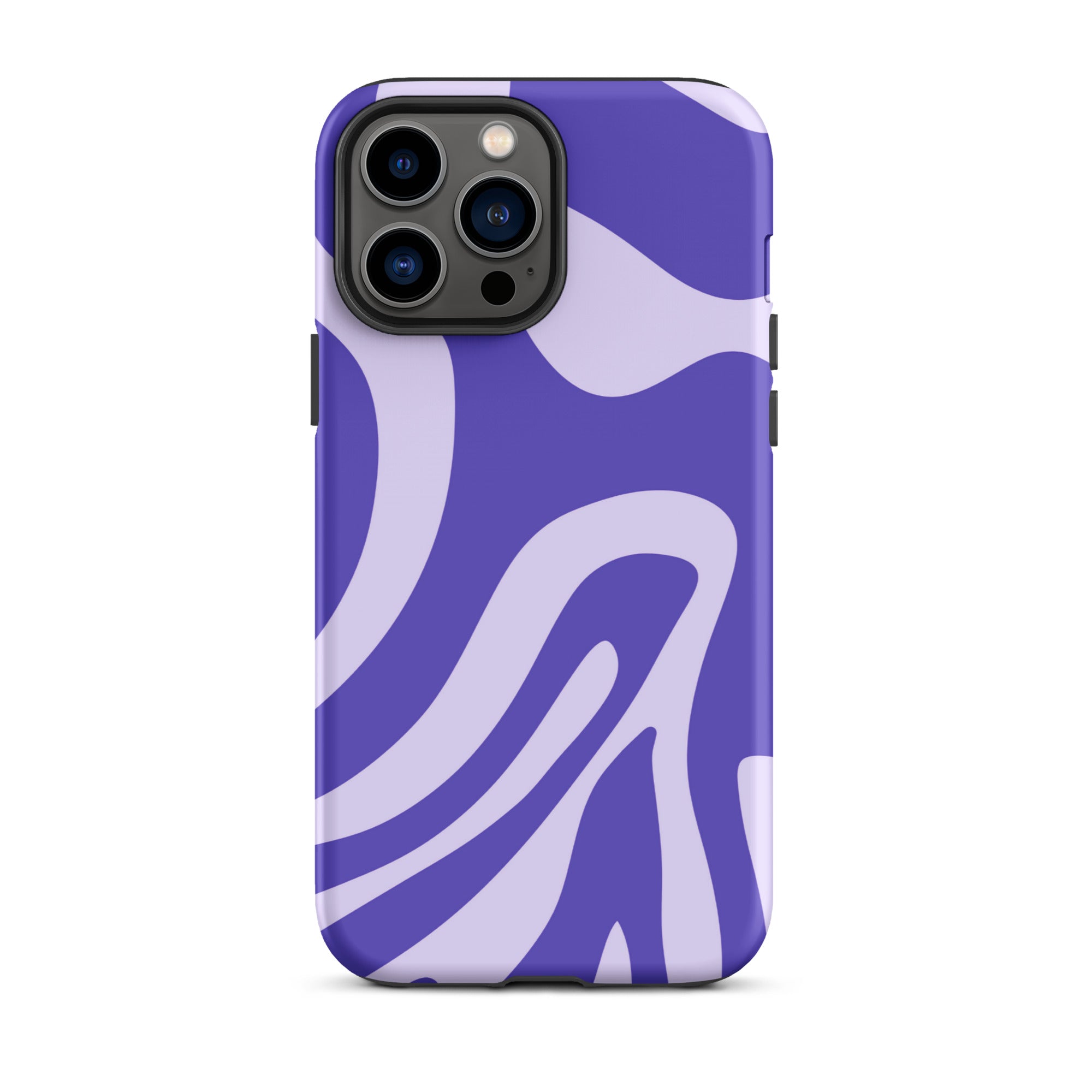 Violet Wave iPhone® Dual-Layered Tough Case : Fashionable Protection, Induction Charging Compatible, Global Shipping, JHTEE Accessories. - JHTEE