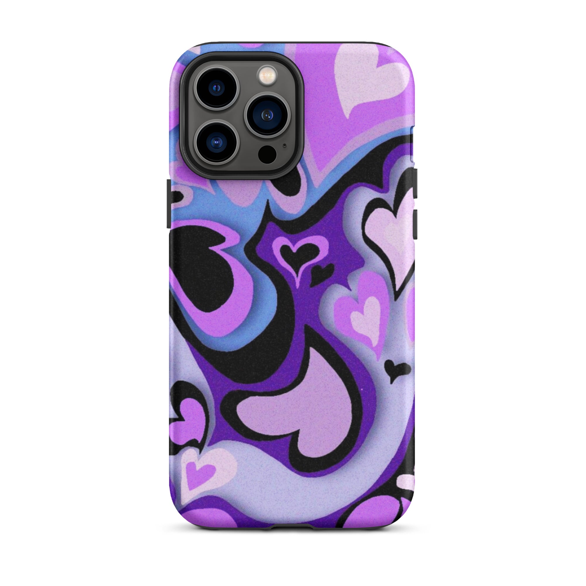 Hearts Art iPhone® Dual-Layered Tough Case : Fashionable Protection, Induction Charging Compatible, Global Shipping, JHTEE Accessories. - JHTEE