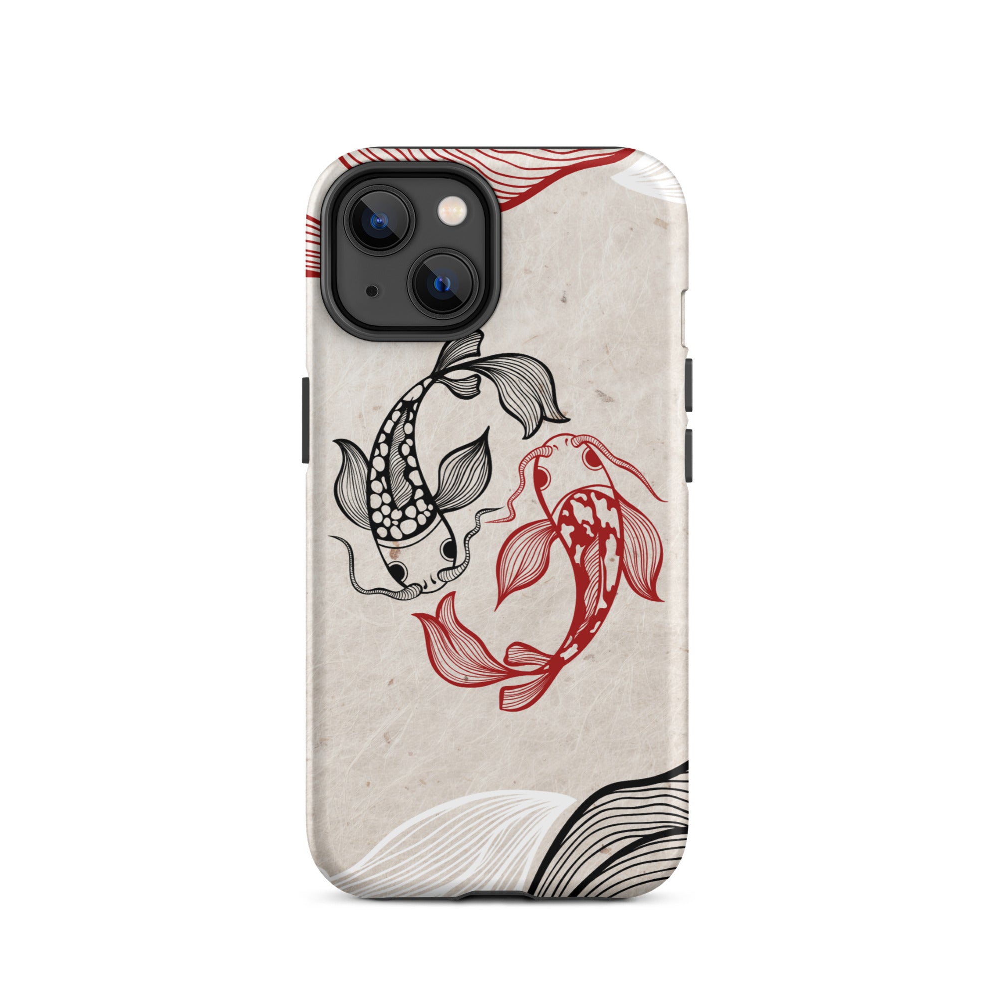Koi Fish theme iPhone Dual-Layered Tough Case, Fashionable Protection, Induction Charging Compatible, Global Shipping, JHTEE Accessories. - JHTEE