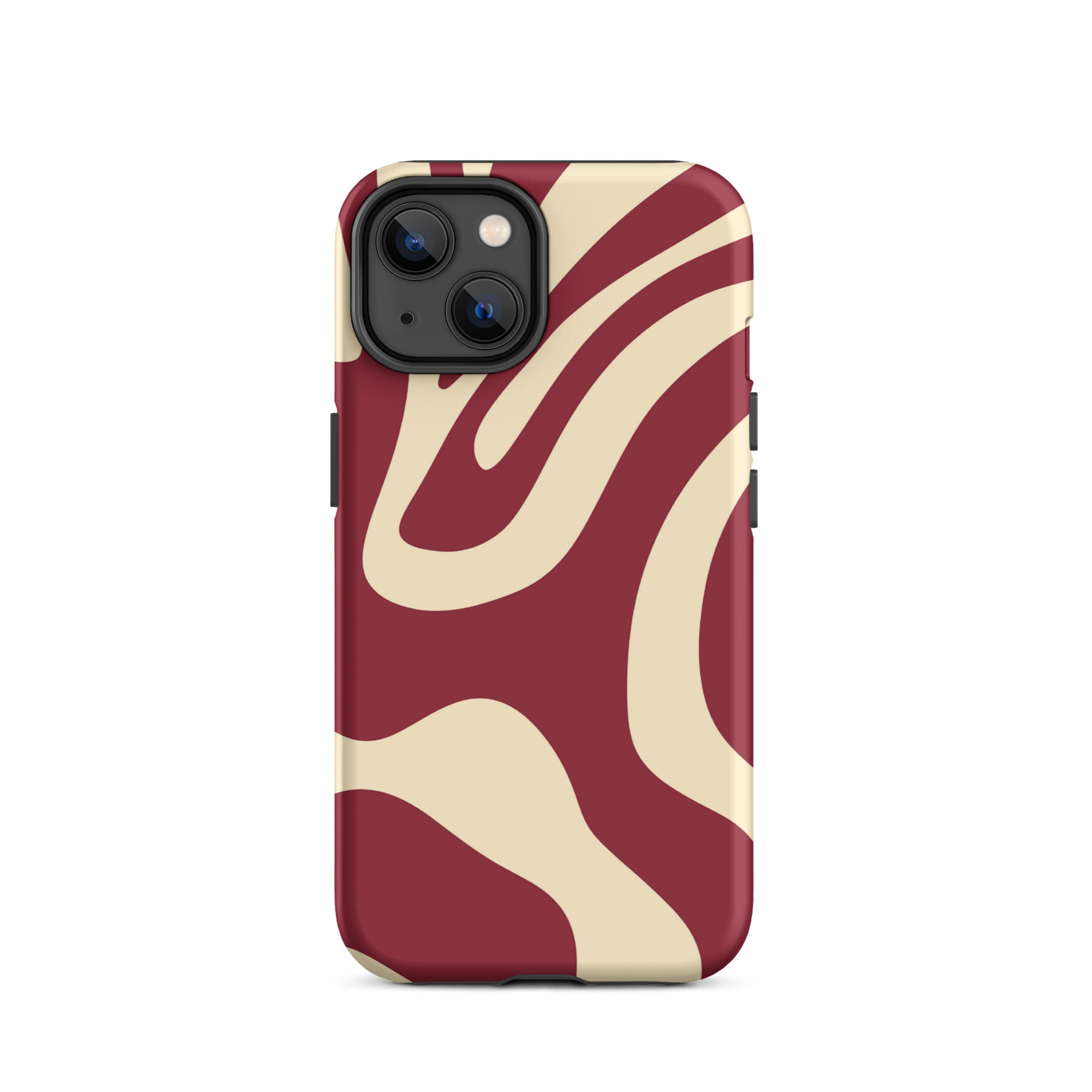 Red Wave iPhone® Dual-Layered Tough Case : Fashionable Protection, Induction Charging Compatible, Global Shipping, JHTEE Accessories. - JHTEE