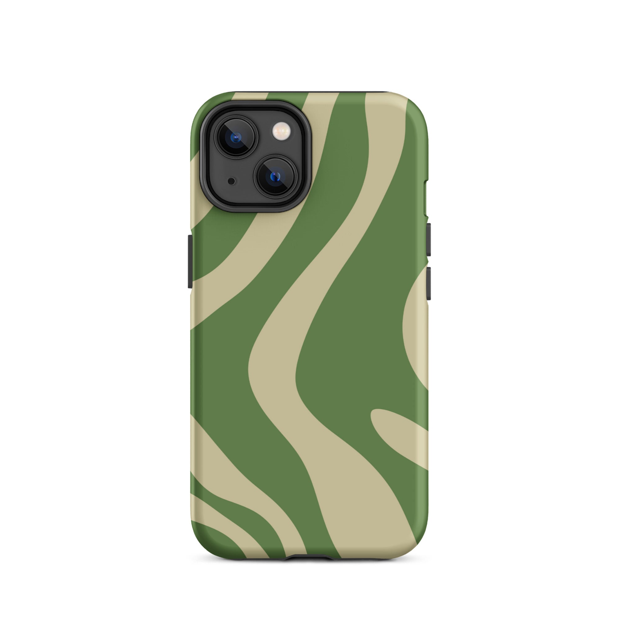 Green Wave iPhone® Dual-Layered Tough Case : Fashionable Protection, Induction Charging Compatible, Global Shipping, JHTEE Accessories. - JHTEE