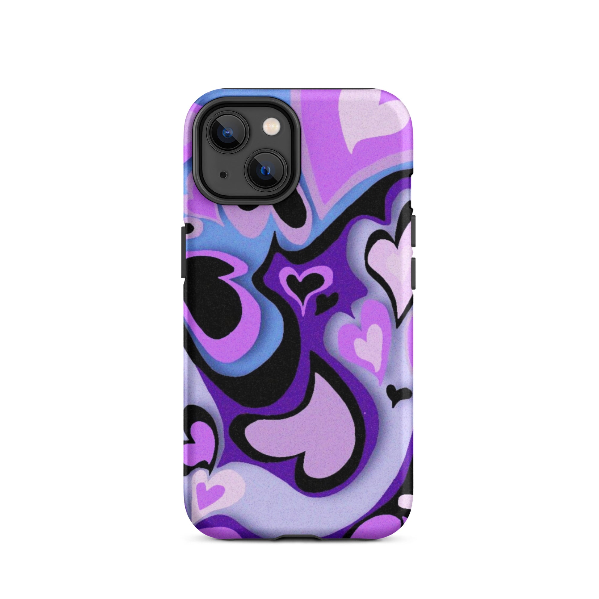 Hearts Art iPhone® Dual-Layered Tough Case : Fashionable Protection, Induction Charging Compatible, Global Shipping, JHTEE Accessories. - JHTEE