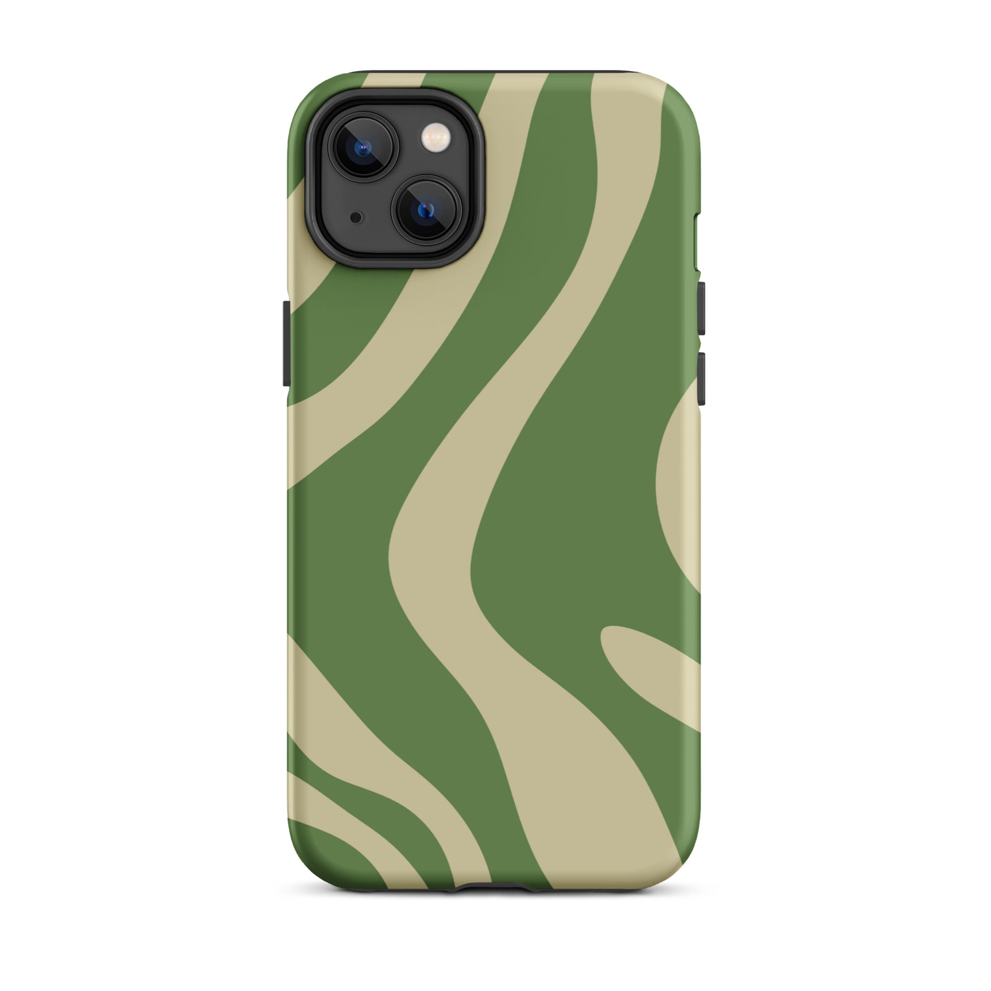 Green Wave iPhone® Dual-Layered Tough Case : Fashionable Protection, Induction Charging Compatible, Global Shipping, JHTEE Accessories. - JHTEE