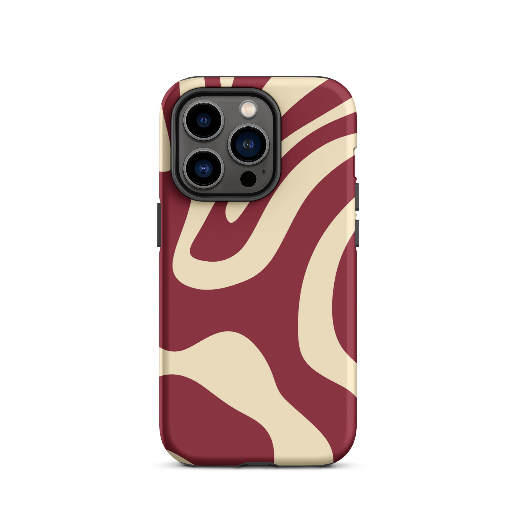 Red Wave iPhone® Dual-Layered Tough Case : Fashionable Protection, Induction Charging Compatible, Global Shipping, JHTEE Accessories. - JHTEE