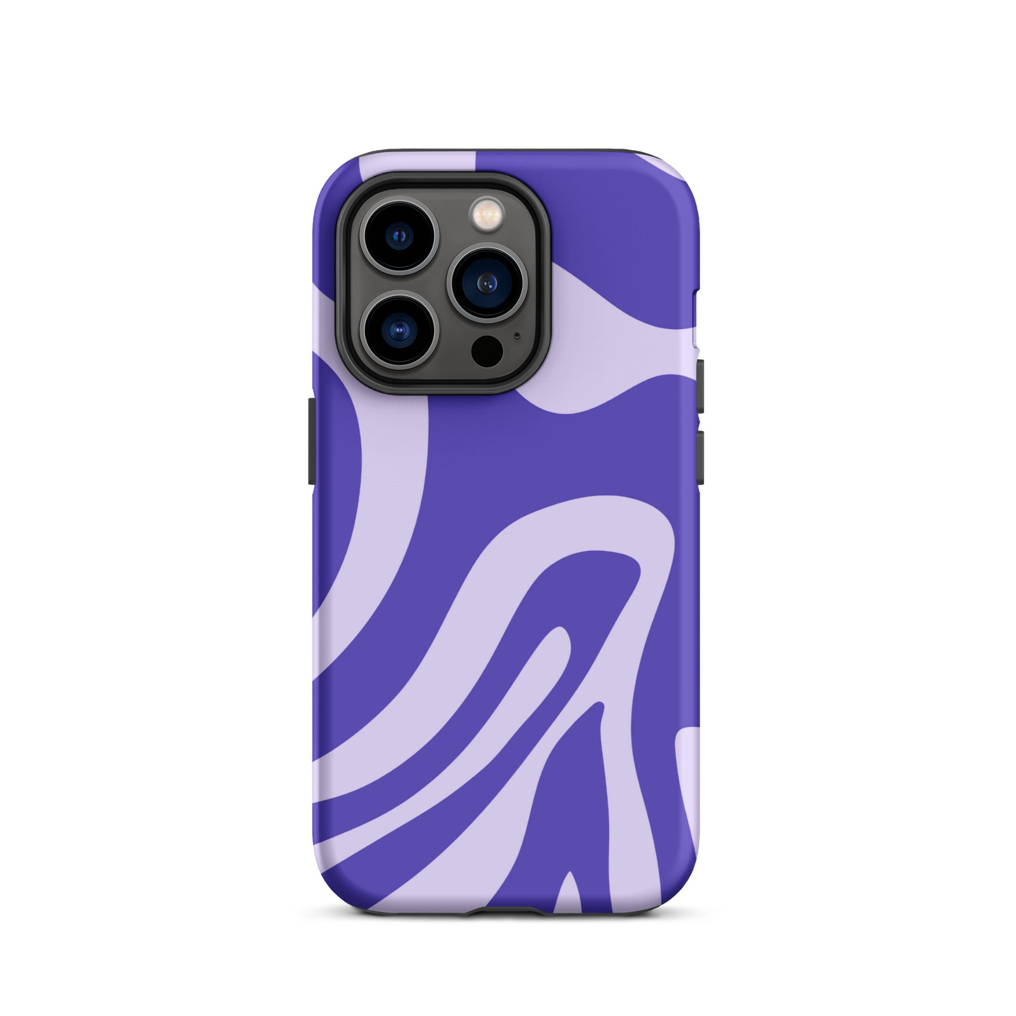 Violet Wave iPhone® Dual-Layered Tough Case : Fashionable Protection, Induction Charging Compatible, Global Shipping, JHTEE Accessories. - JHTEE