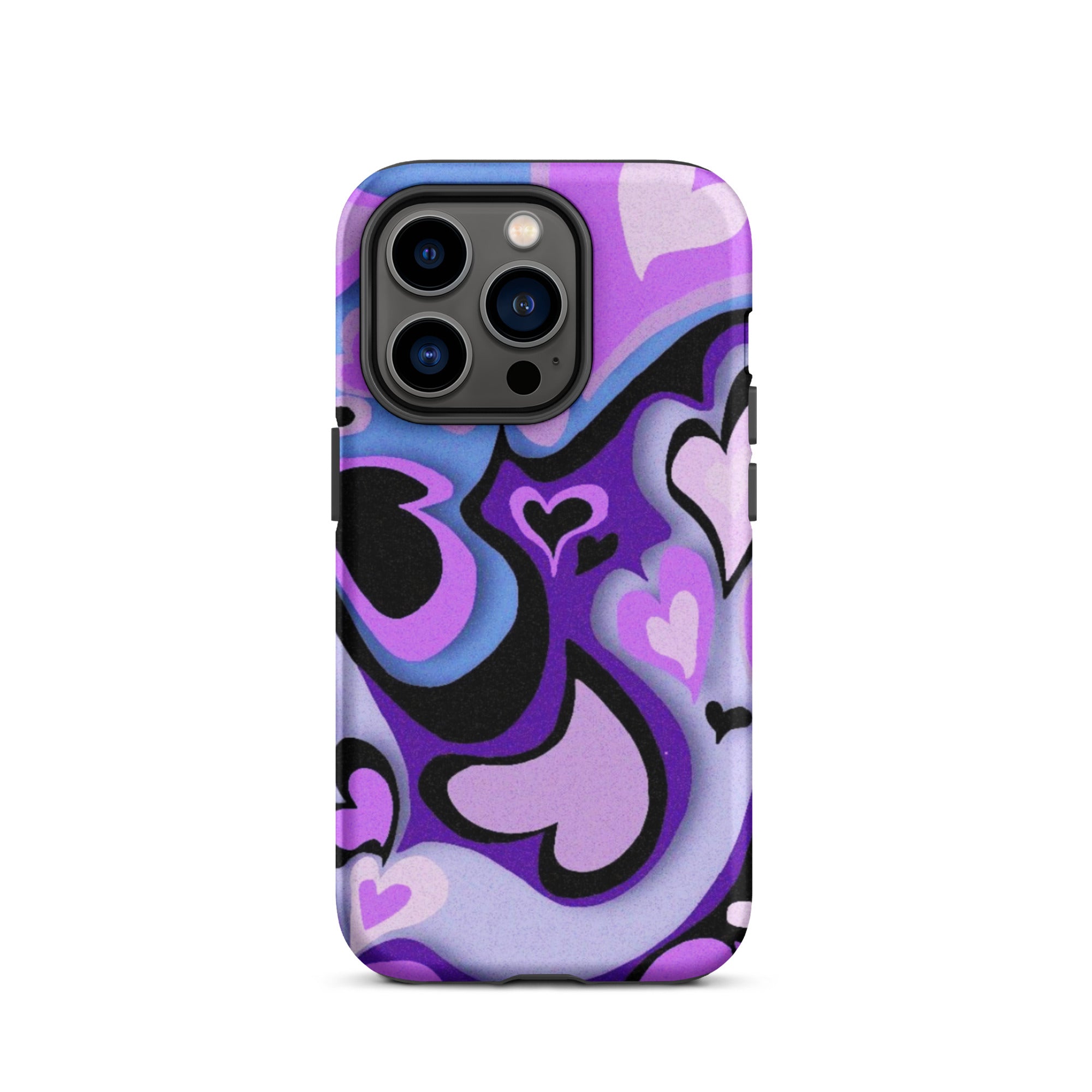 Hearts Art iPhone® Dual-Layered Tough Case : Fashionable Protection, Induction Charging Compatible, Global Shipping, JHTEE Accessories. - JHTEE