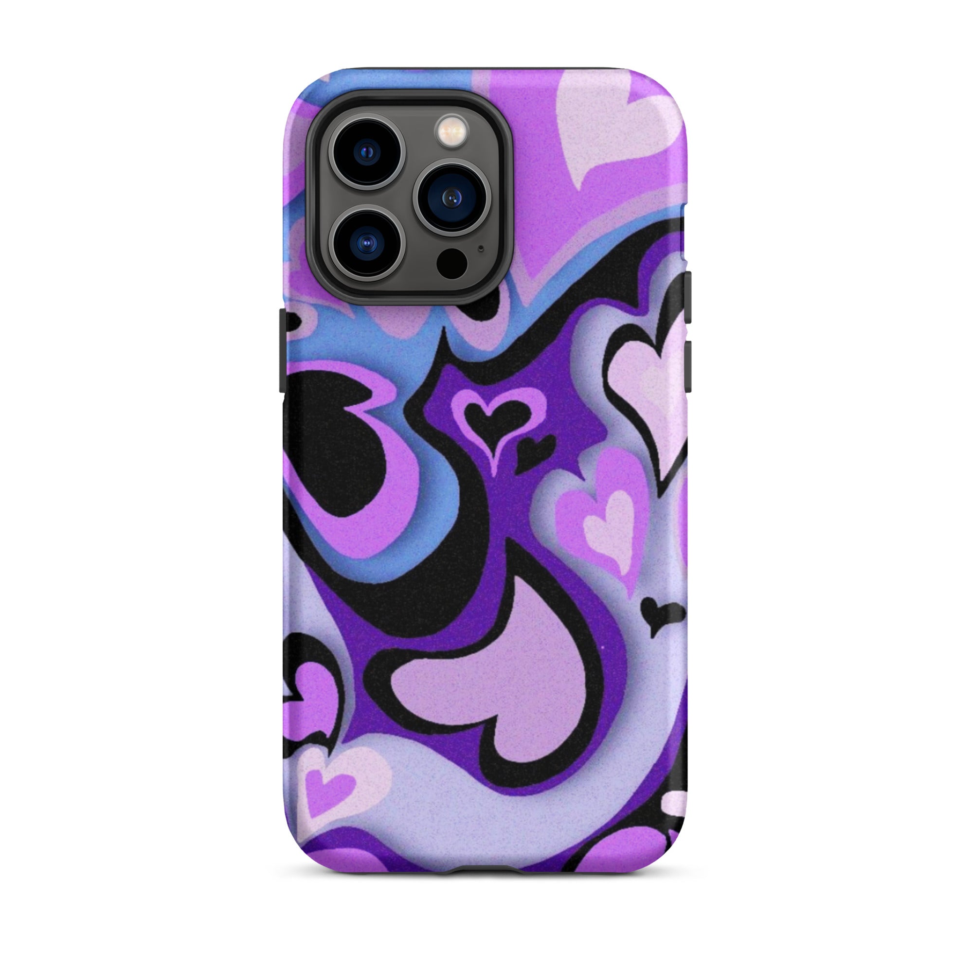 Hearts Art iPhone® Dual-Layered Tough Case : Fashionable Protection, Induction Charging Compatible, Global Shipping, JHTEE Accessories. - JHTEE