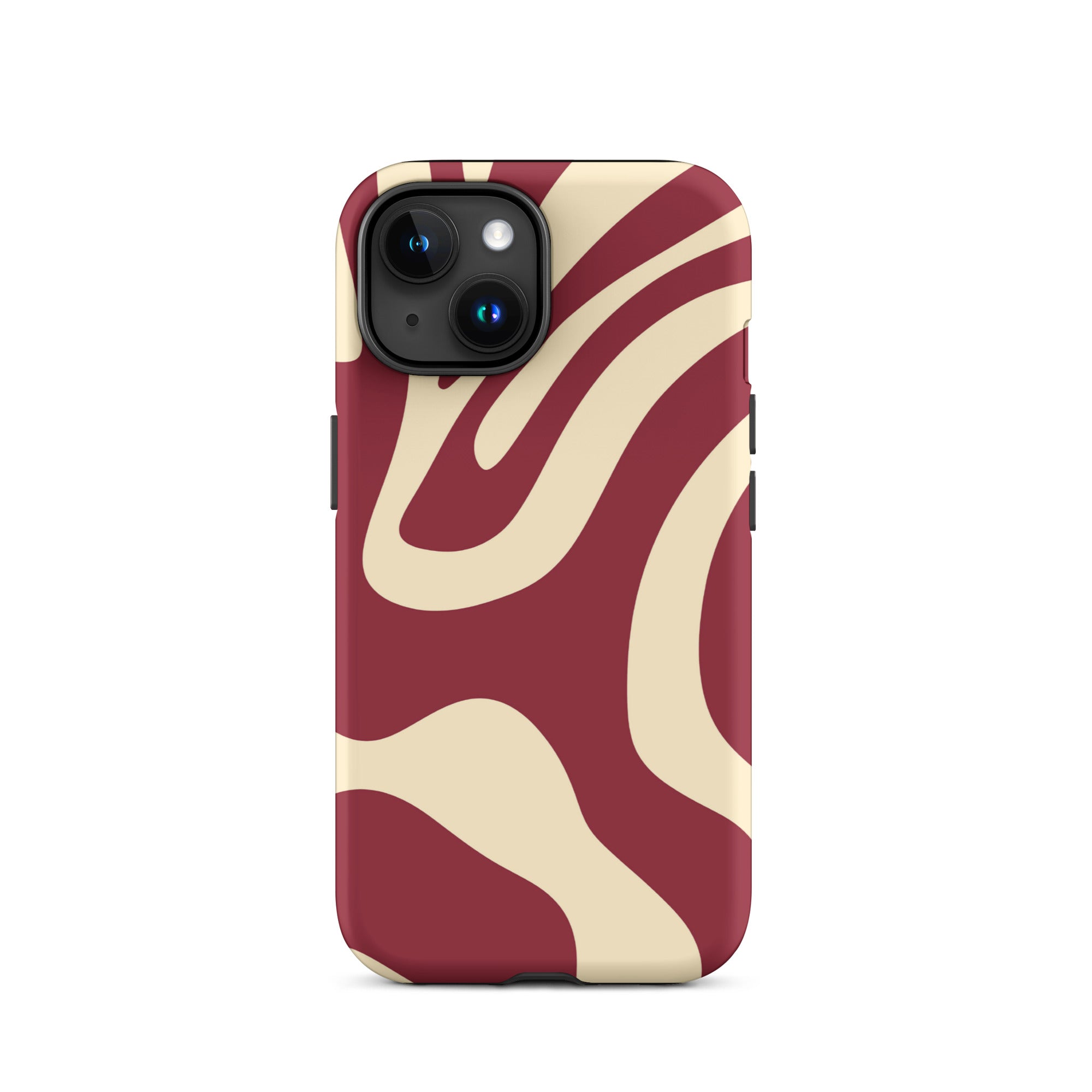 Red Wave iPhone® Dual-Layered Tough Case : Fashionable Protection, Induction Charging Compatible, Global Shipping, JHTEE Accessories. - JHTEE