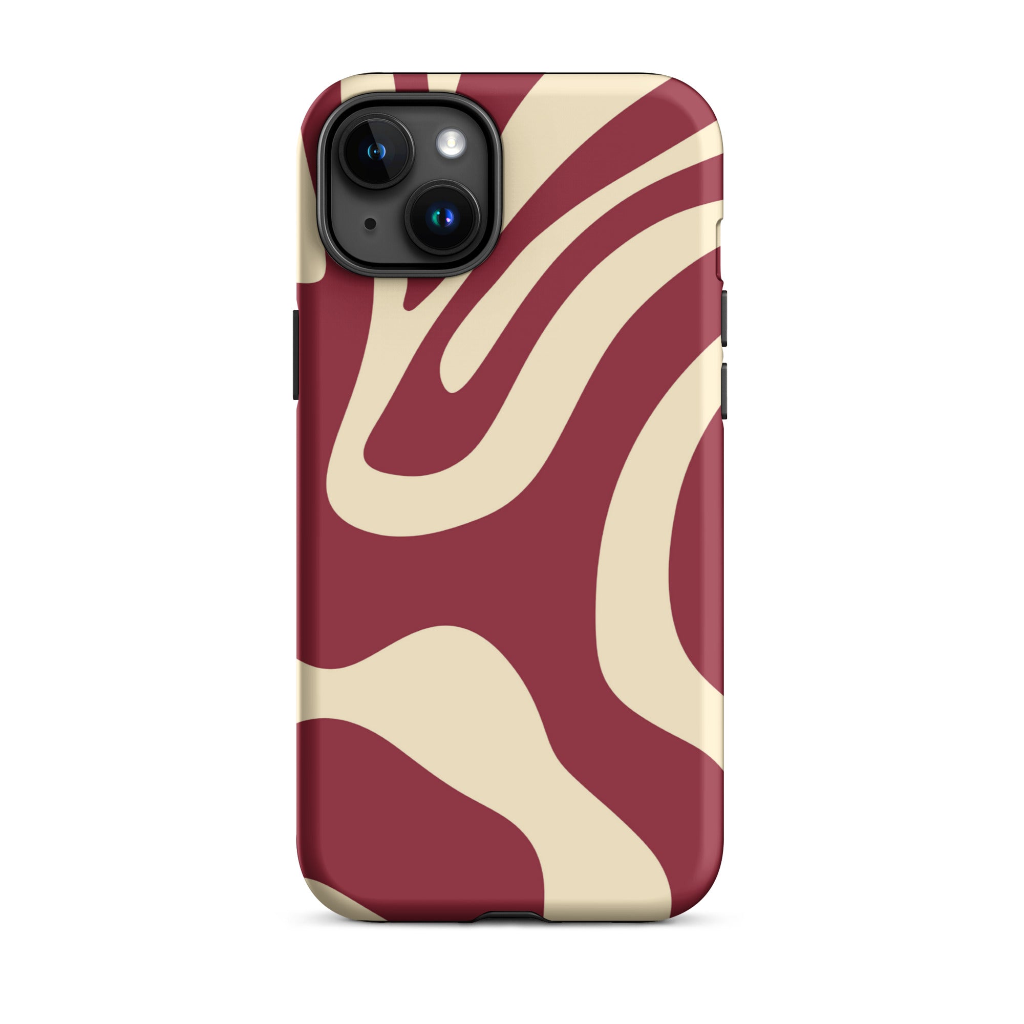 Red Wave iPhone® Dual-Layered Tough Case : Fashionable Protection, Induction Charging Compatible, Global Shipping, JHTEE Accessories. - JHTEE