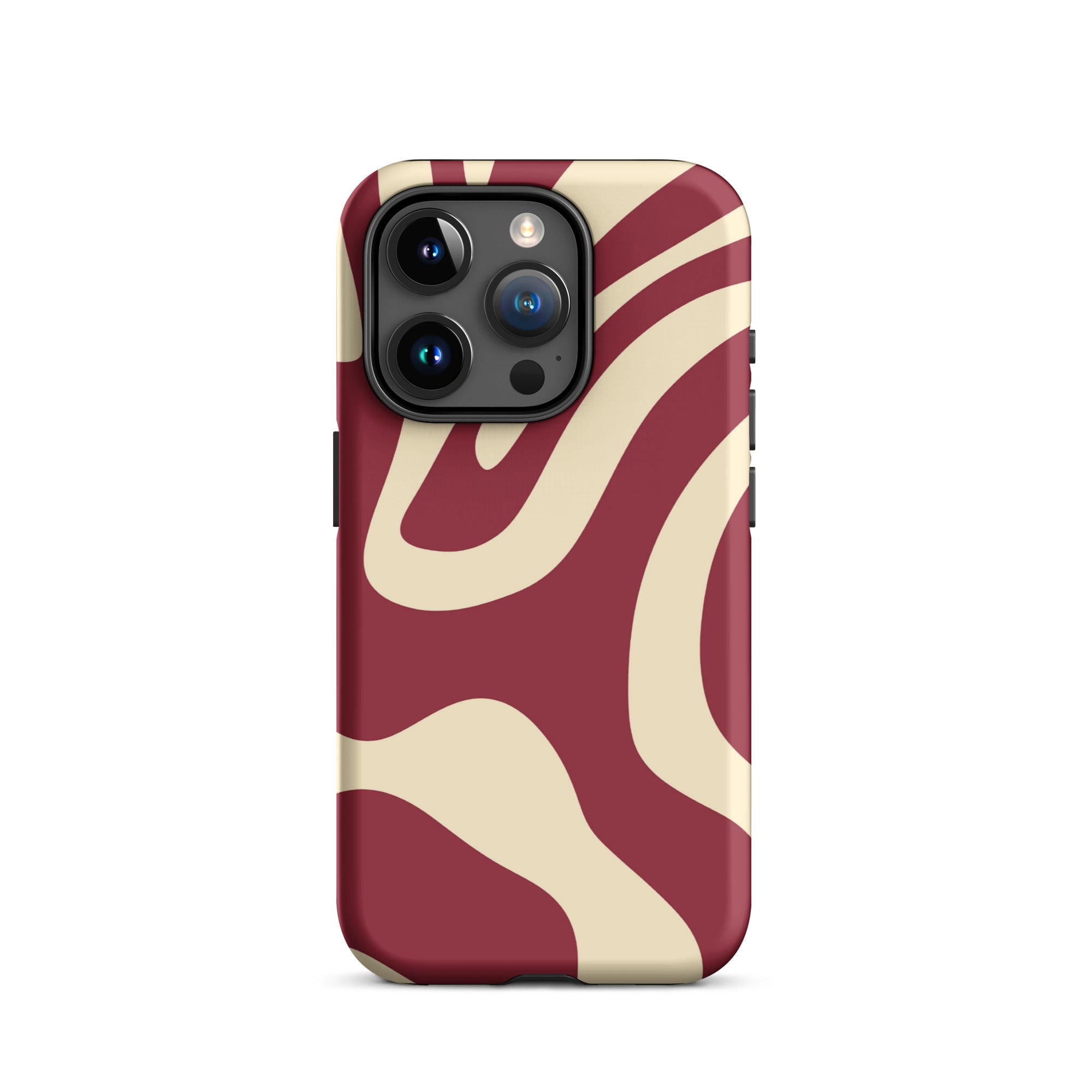 Red Wave iPhone® Dual-Layered Tough Case : Fashionable Protection, Induction Charging Compatible, Global Shipping, JHTEE Accessories. - JHTEE