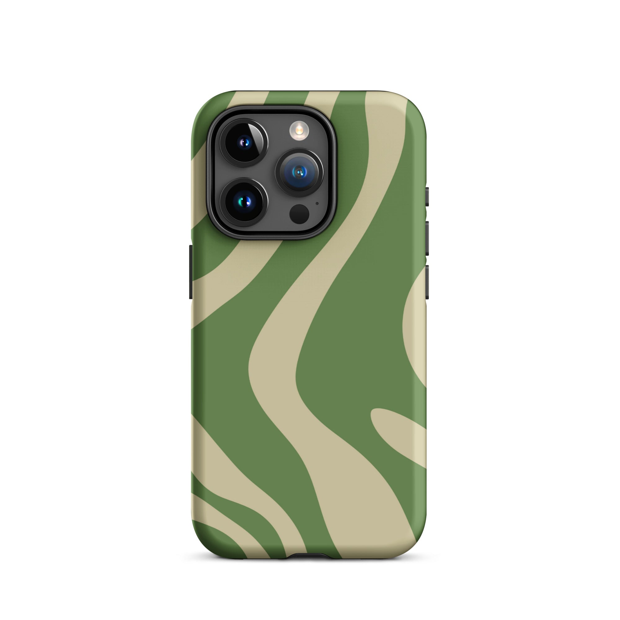 Green Wave iPhone® Dual-Layered Tough Case : Fashionable Protection, Induction Charging Compatible, Global Shipping, JHTEE Accessories. - JHTEE