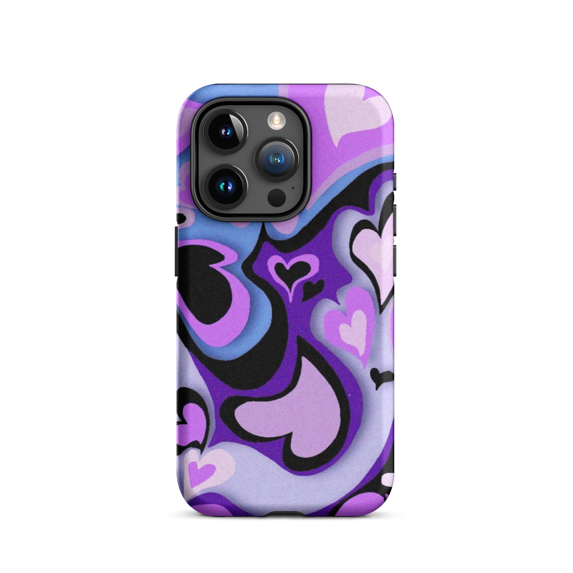 Hearts Art iPhone® Dual-Layered Tough Case : Fashionable Protection, Induction Charging Compatible, Global Shipping, JHTEE Accessories. - JHTEE