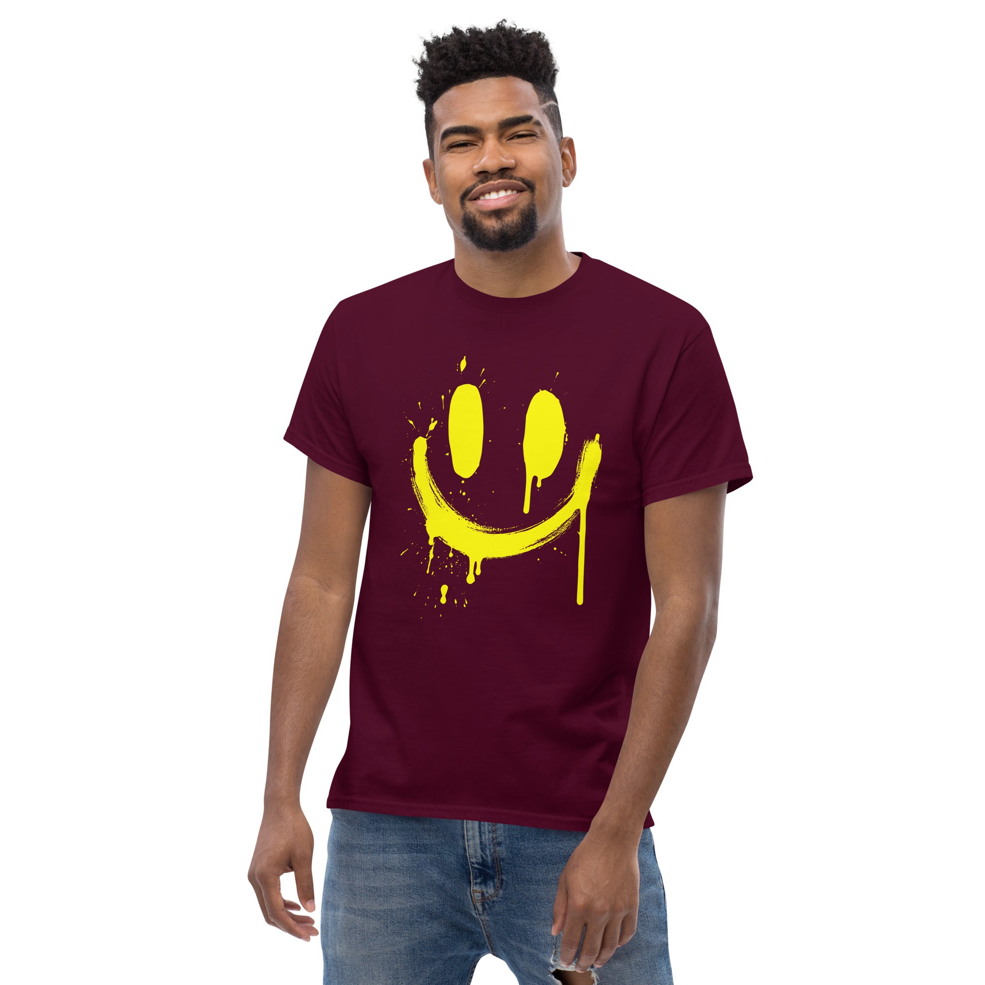 Painted Smiley Graphic Unisex Tee | JHTEE Apparel