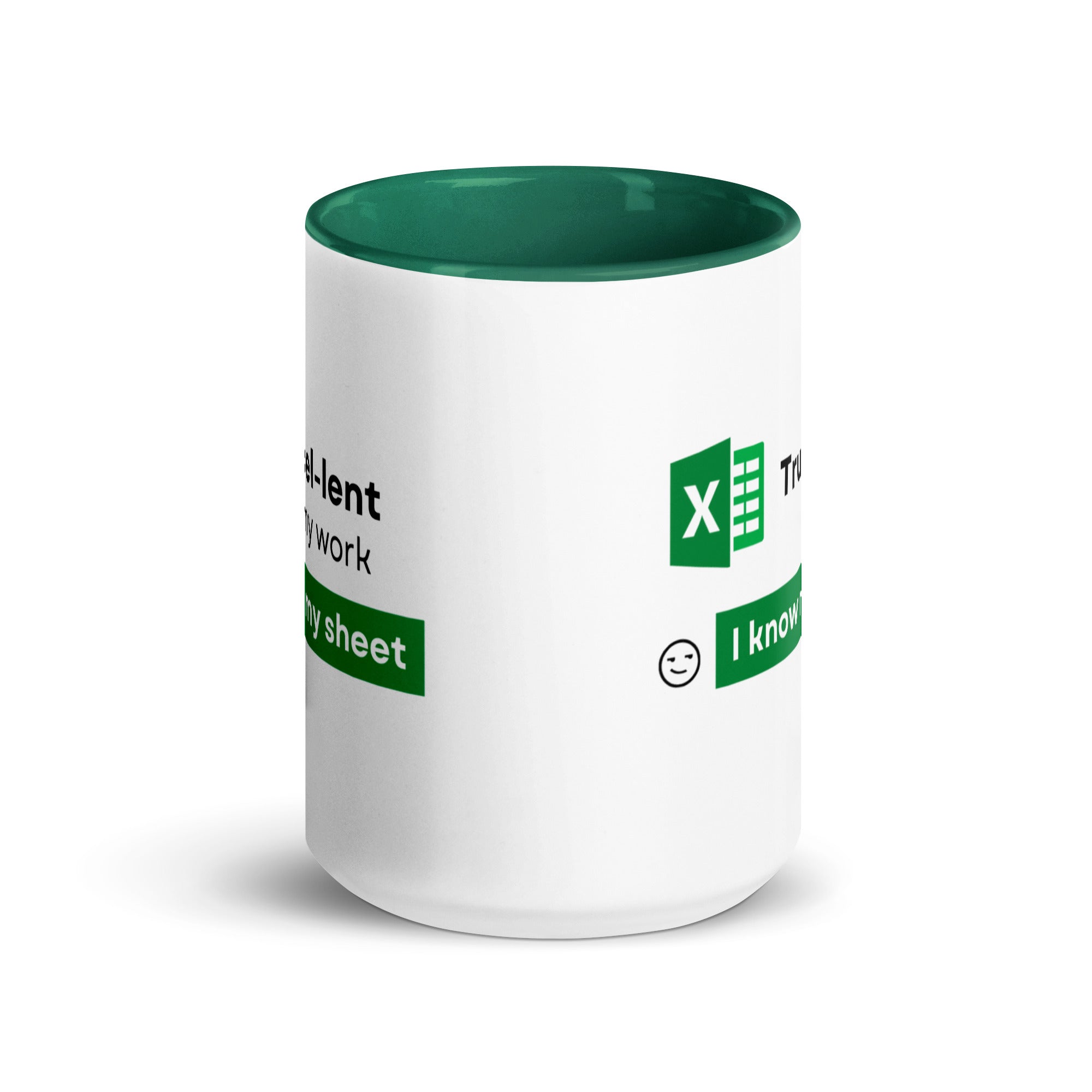 Office Excel Ceramic Mug: Premium Quality, Sturdy and Convenient, Multiple Sizes, Perfect for Personal Use or Gifting Occasions. - JHTEE