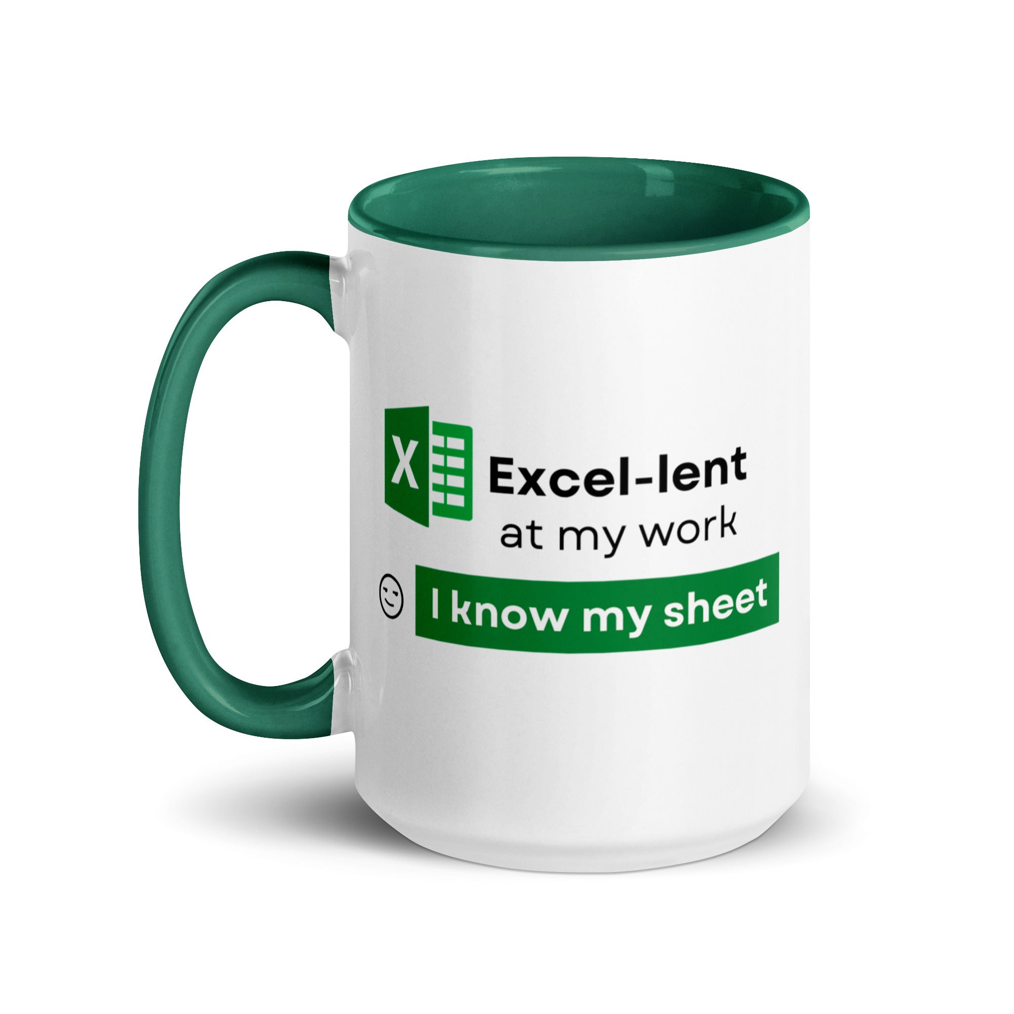 Office Excel Ceramic Mug: Premium Quality, Sturdy and Convenient, Multiple Sizes, Perfect for Personal Use or Gifting Occasions. - JHTEE